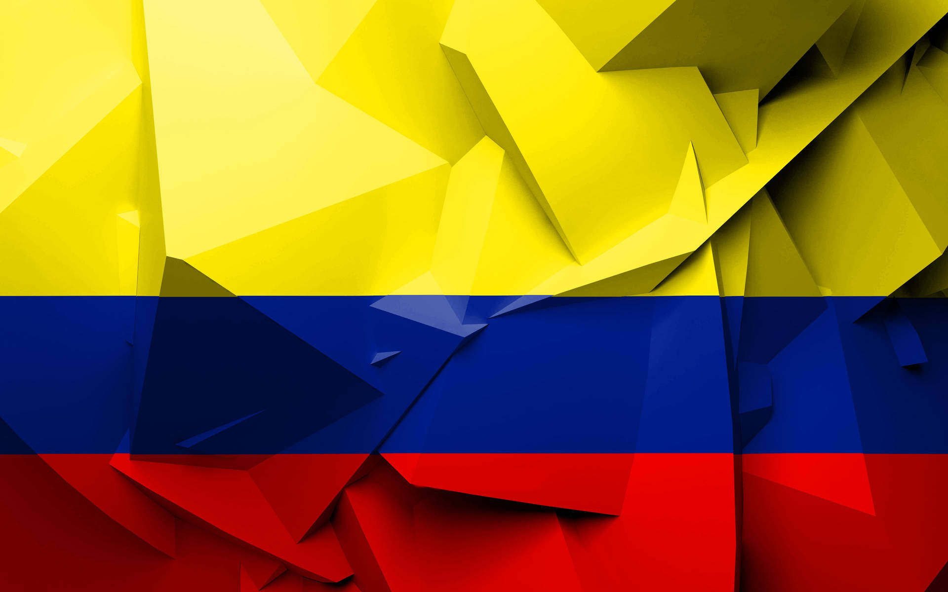 Colombia Flag 3d Art Background