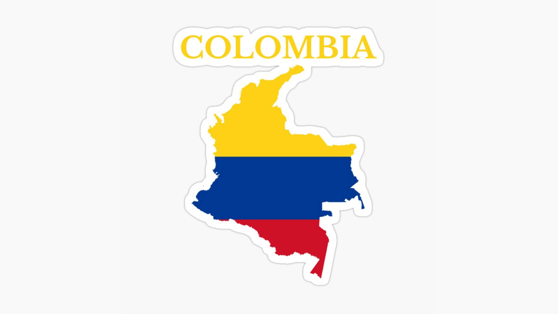 Colombia Flag Minimalist