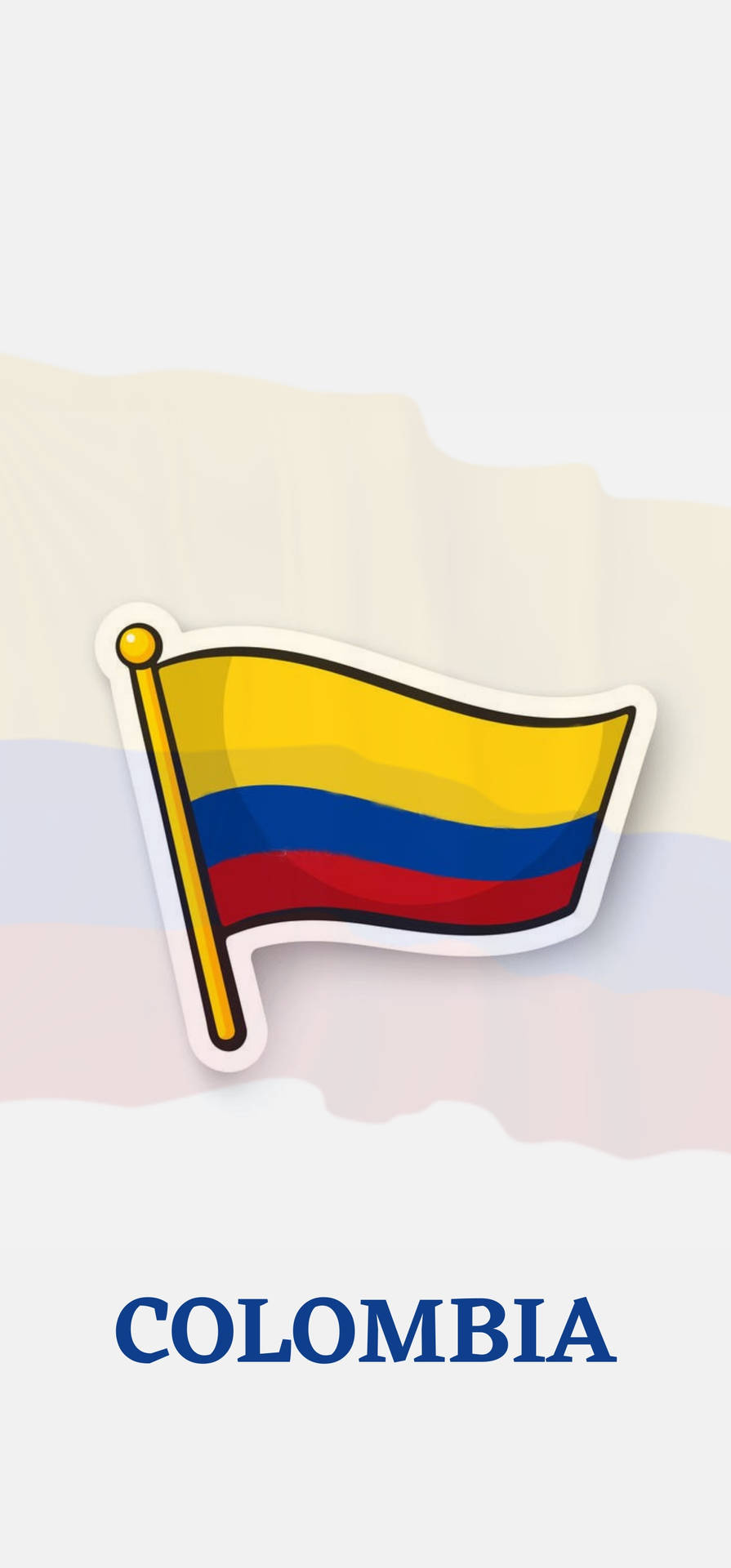 Colombia Flag Vector Background