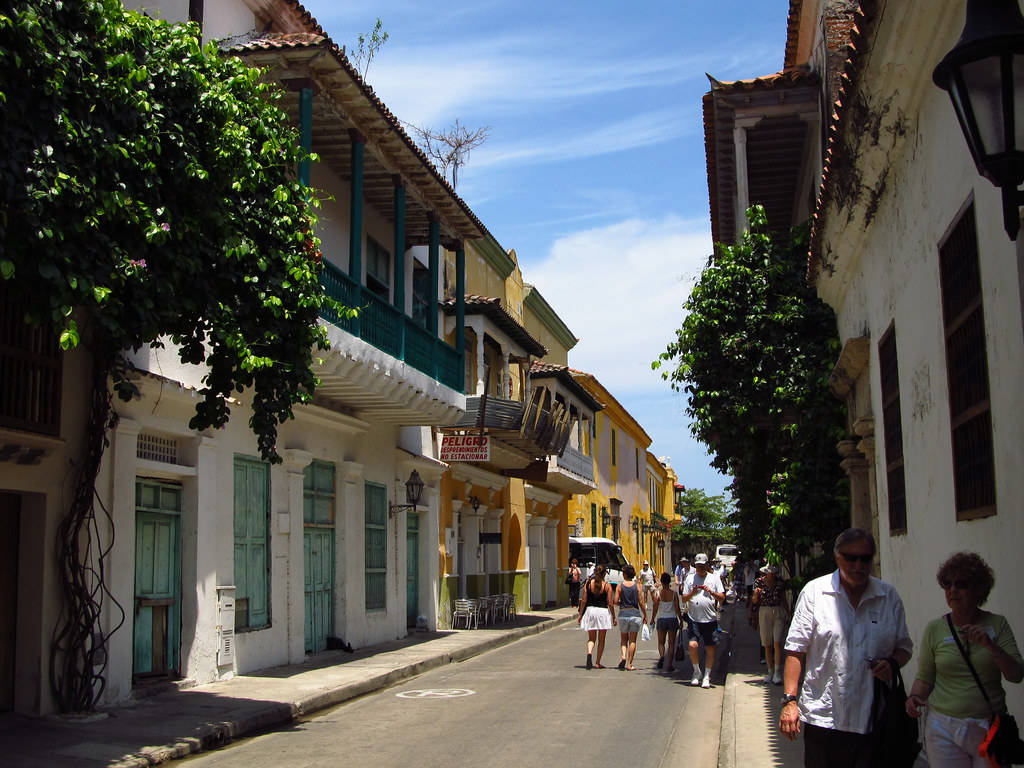 Colonial Era Buildings In Cartagena, Colombia