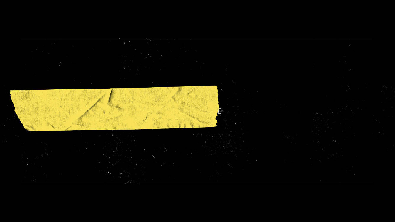 Color Black With Yellow Tape Twitter Header Background