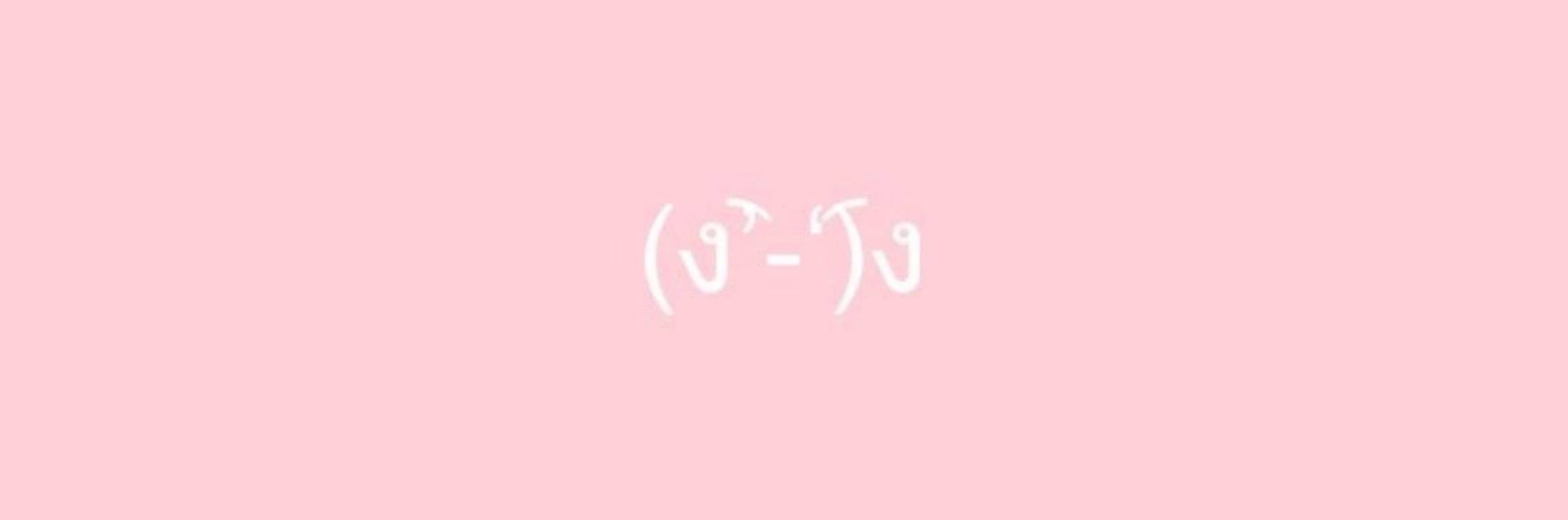 Color Blush With White Emoticon Twitter Header