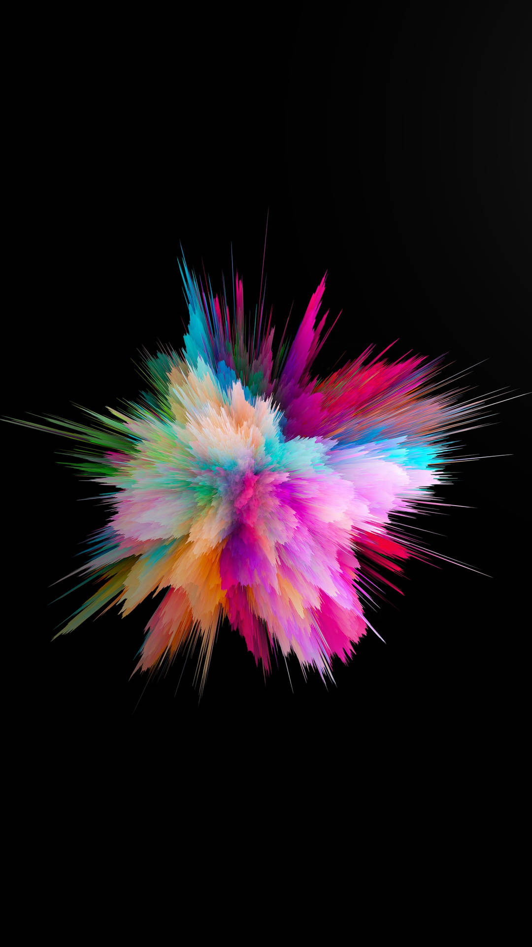 Color Bombs On A Black Color Background Background