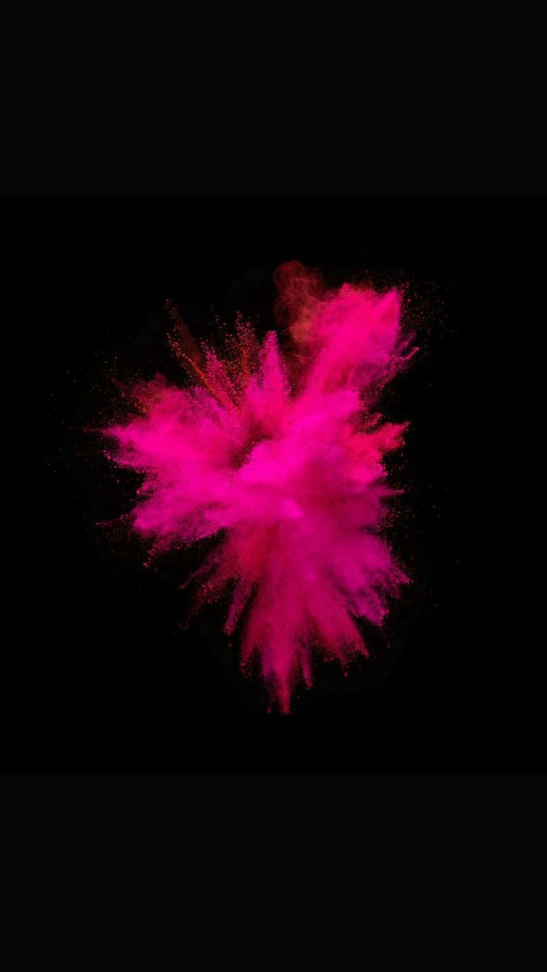 Color Burst In Black And Pink Iphone