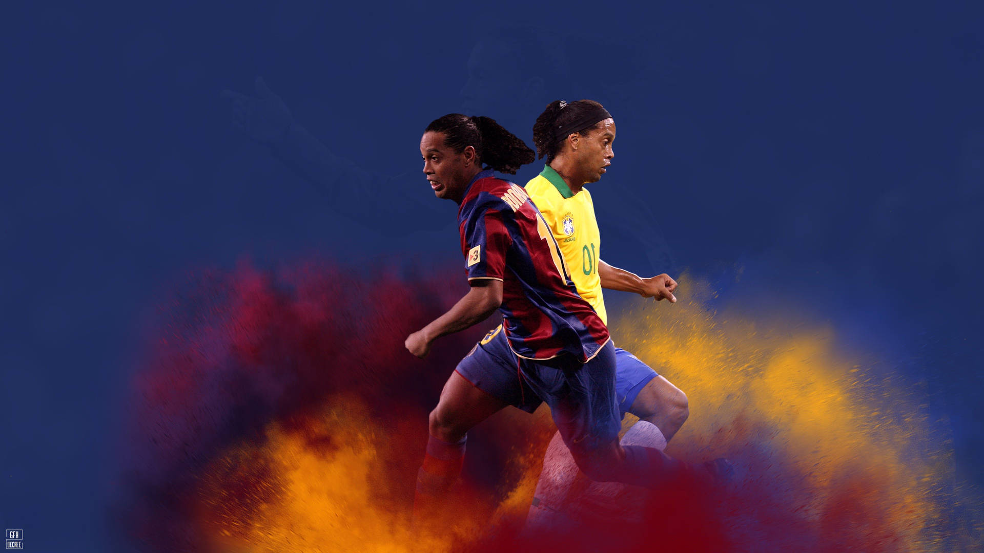 Color Explosion Ronaldinho Background