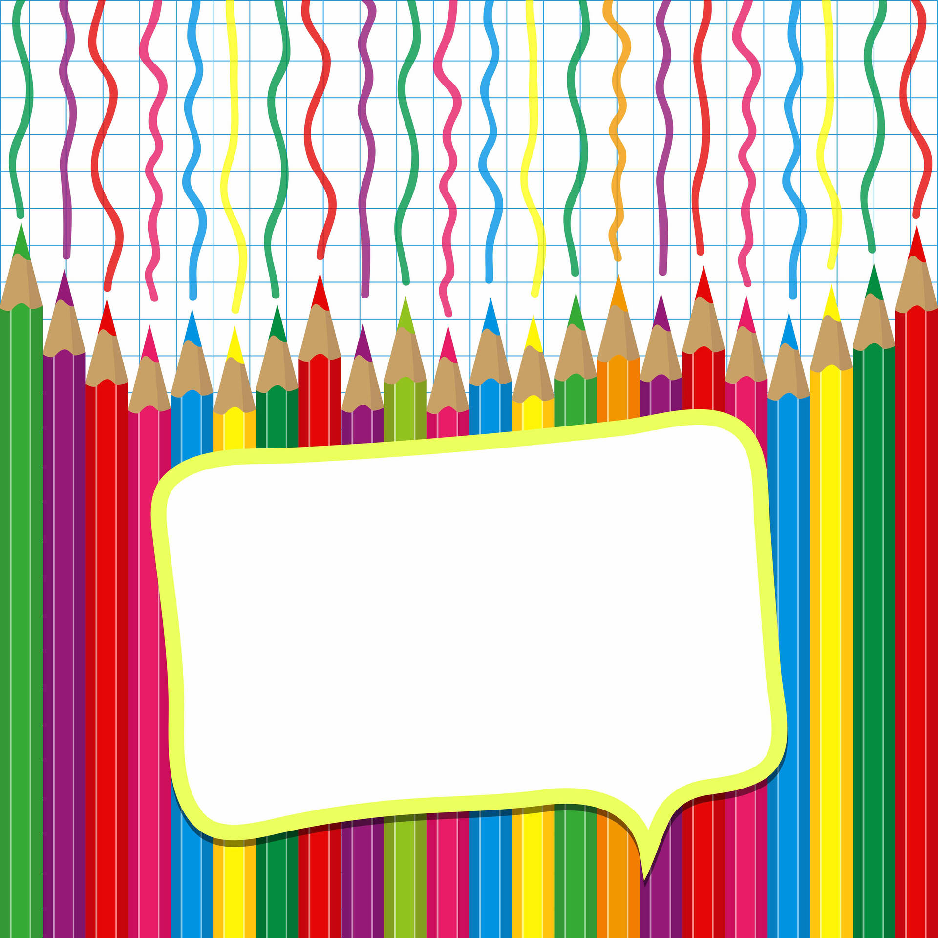 Color Pencils Clipart Background