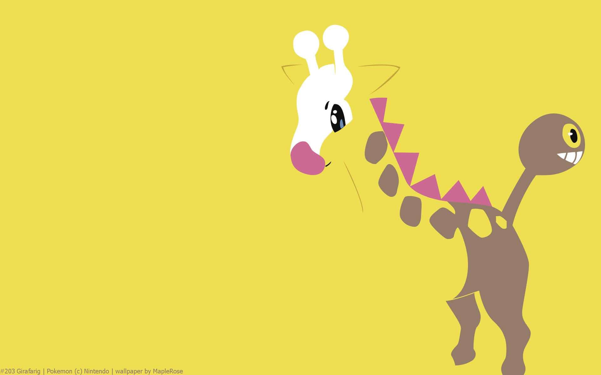 Color Sketch Girafarig Background
