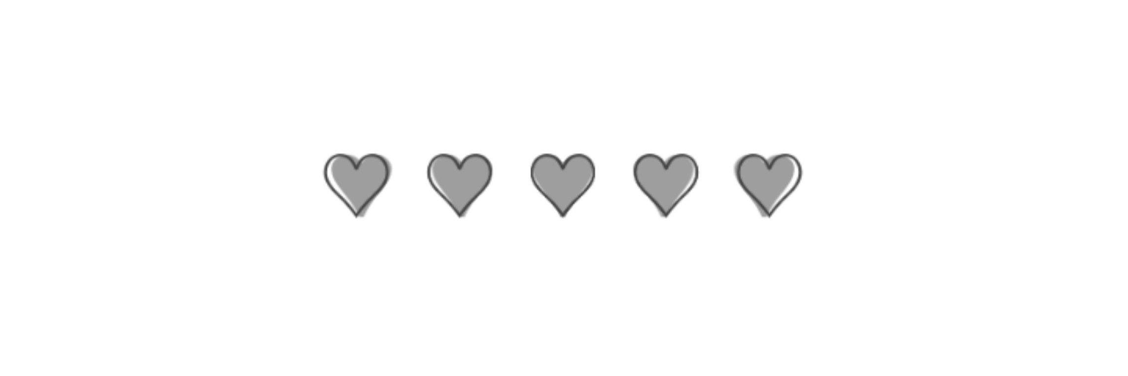Color White With Gray Hearts Twitter Header Background