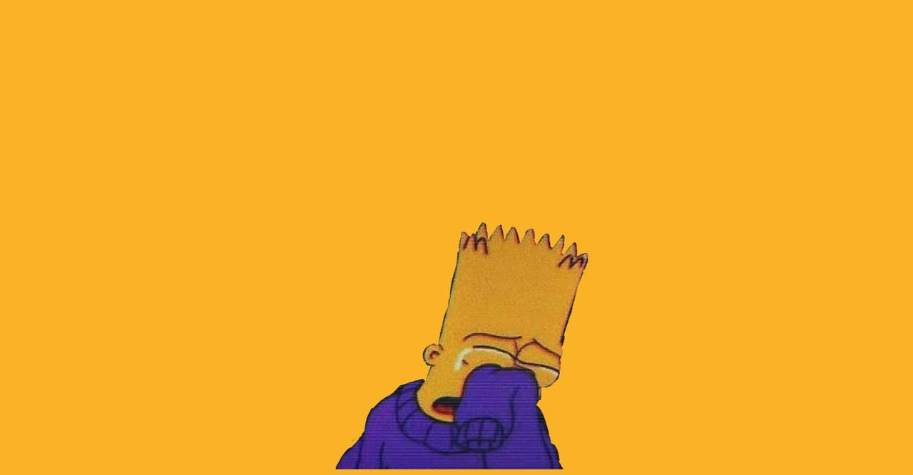 Color Yellow With Bart Simpson Twitter Header