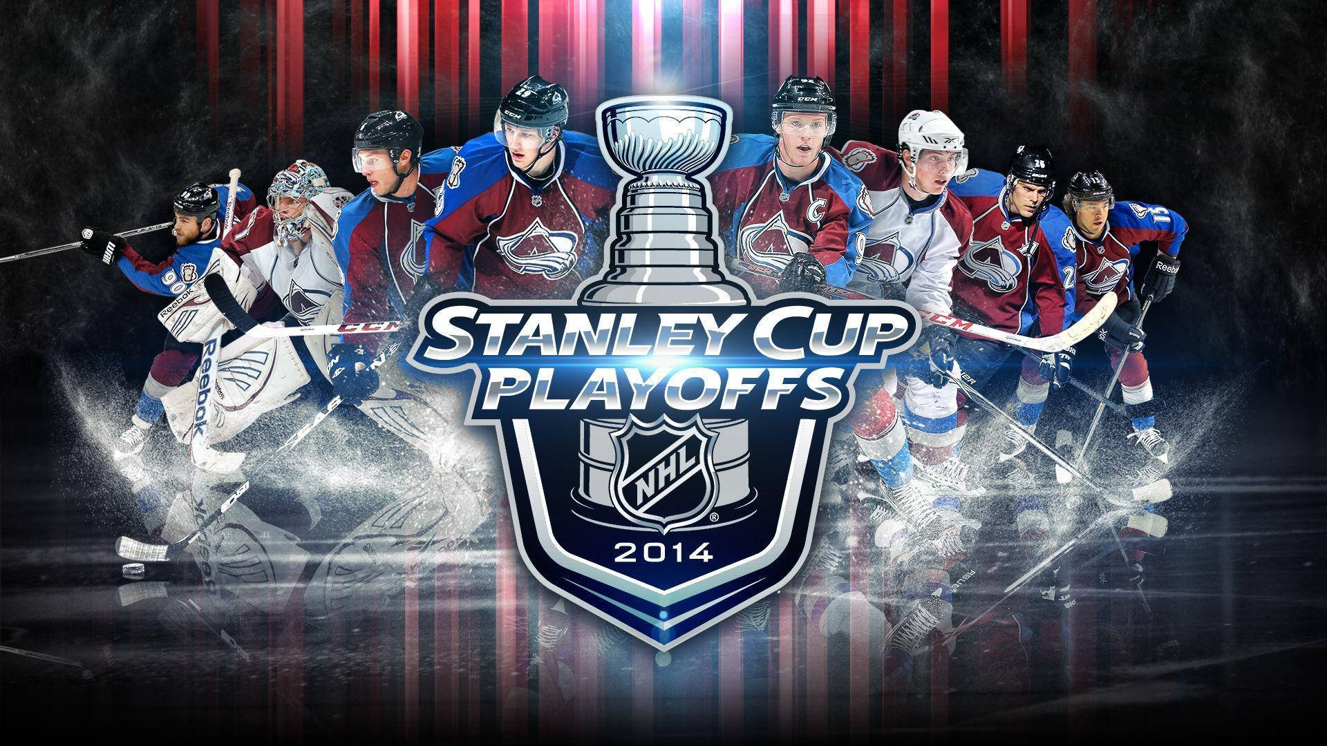 Colorado Avalanche Celebrating Stanley Cup Victory 2014 Background