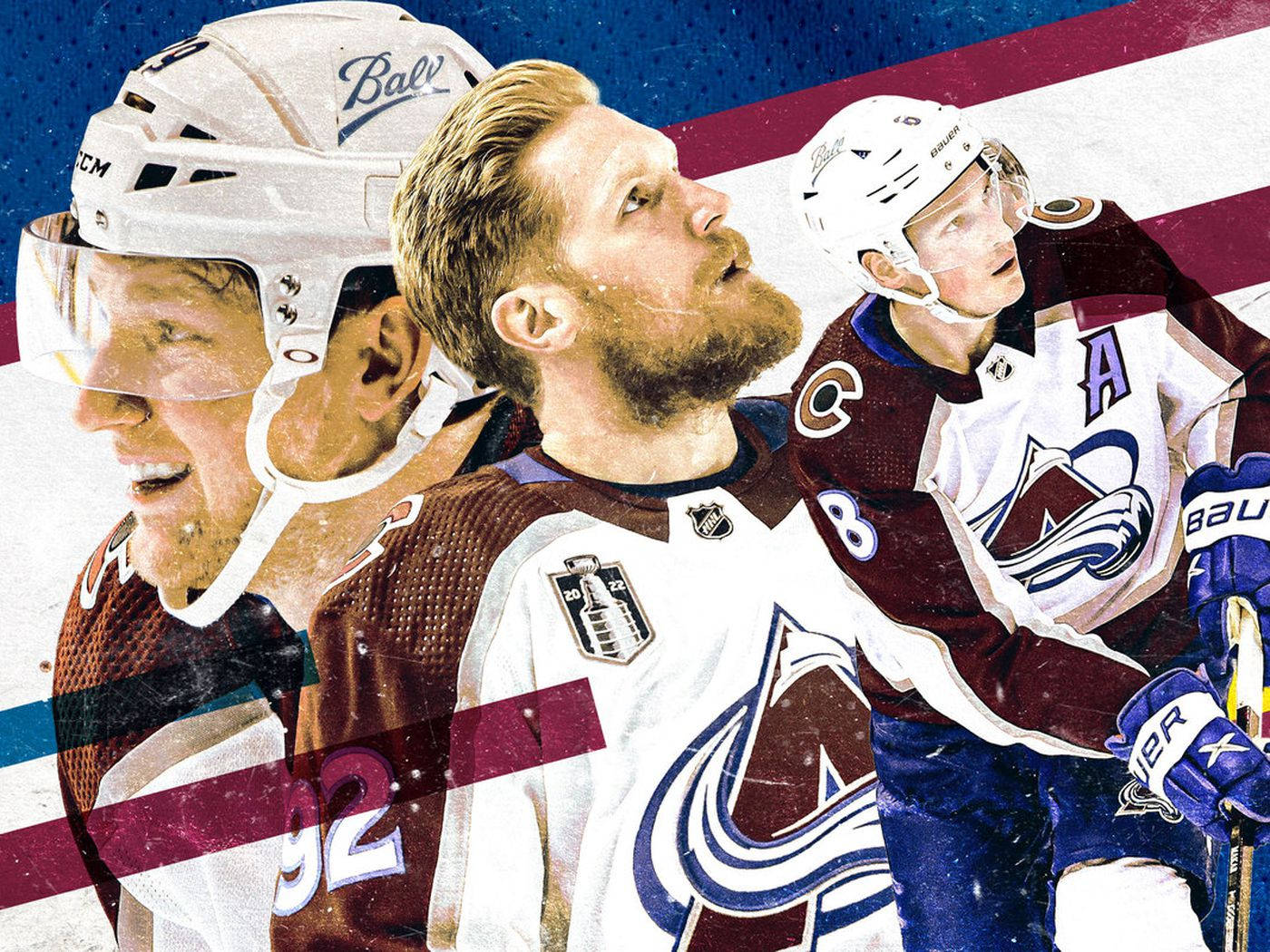 Colorado Avalanche Gabriel Landeskog Graphic Art Background