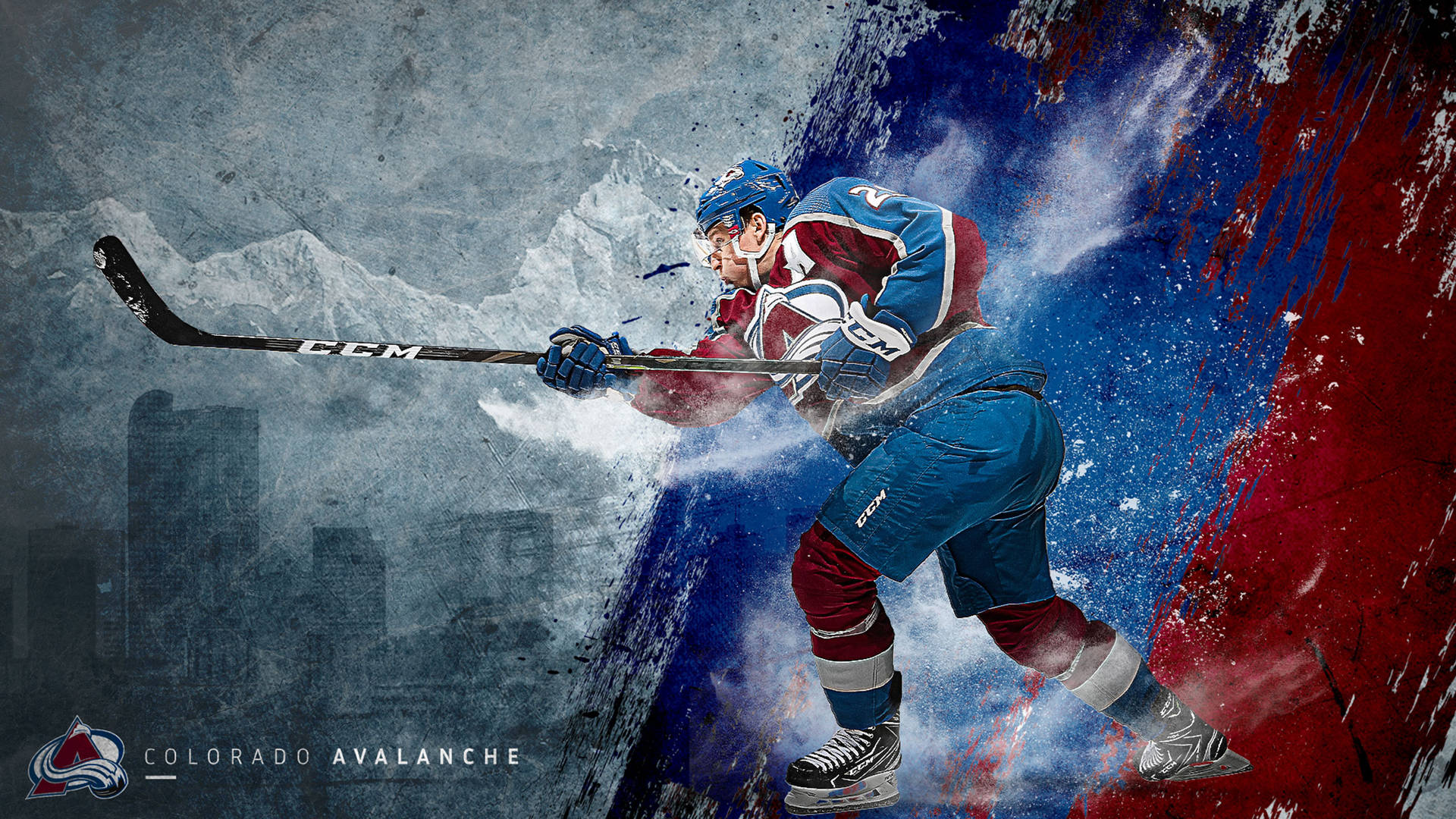 Colorado Avalanche Ice Hockey Team Graphic Design