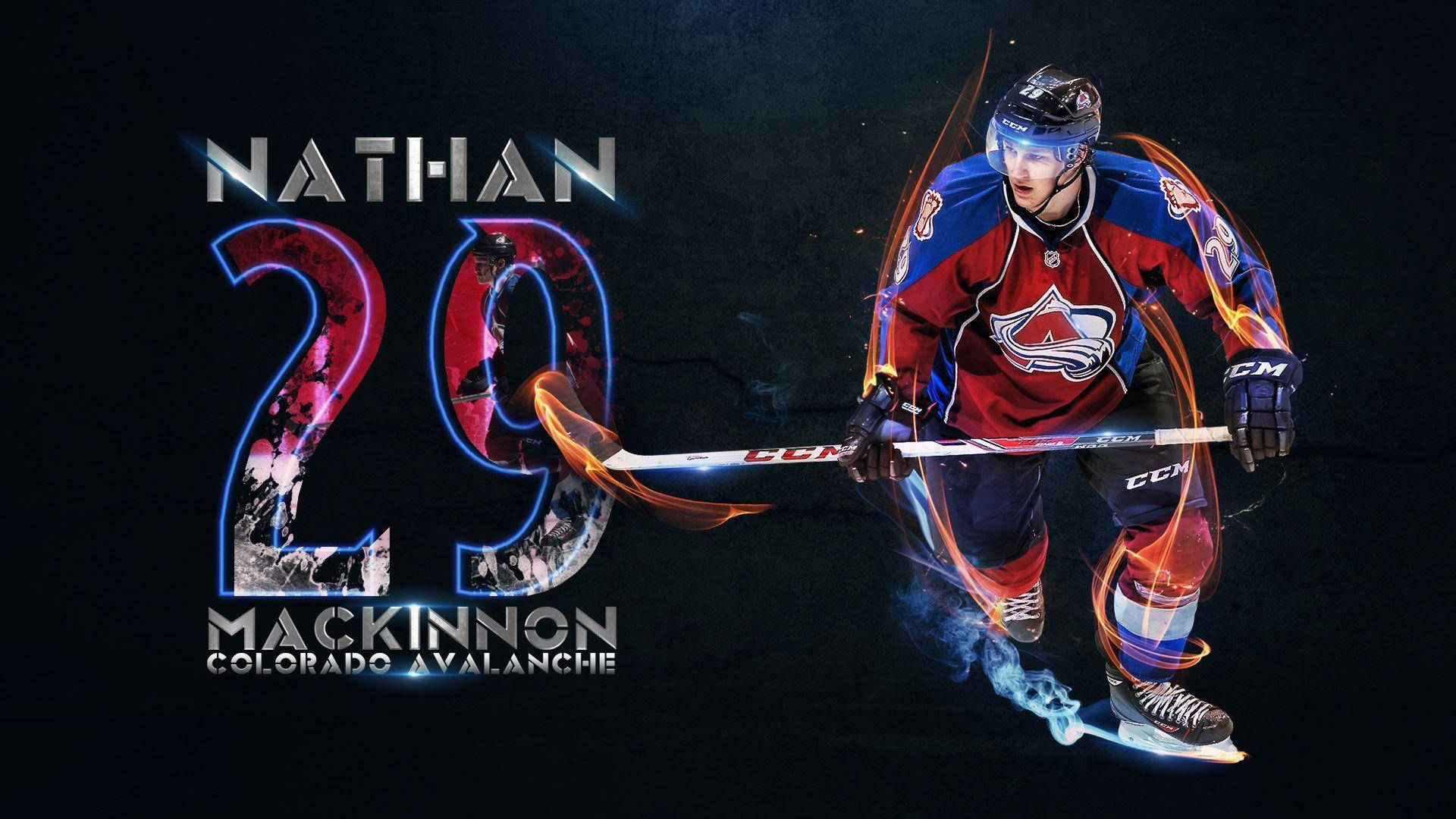 Colorado Avalanche Number 29 Player Background