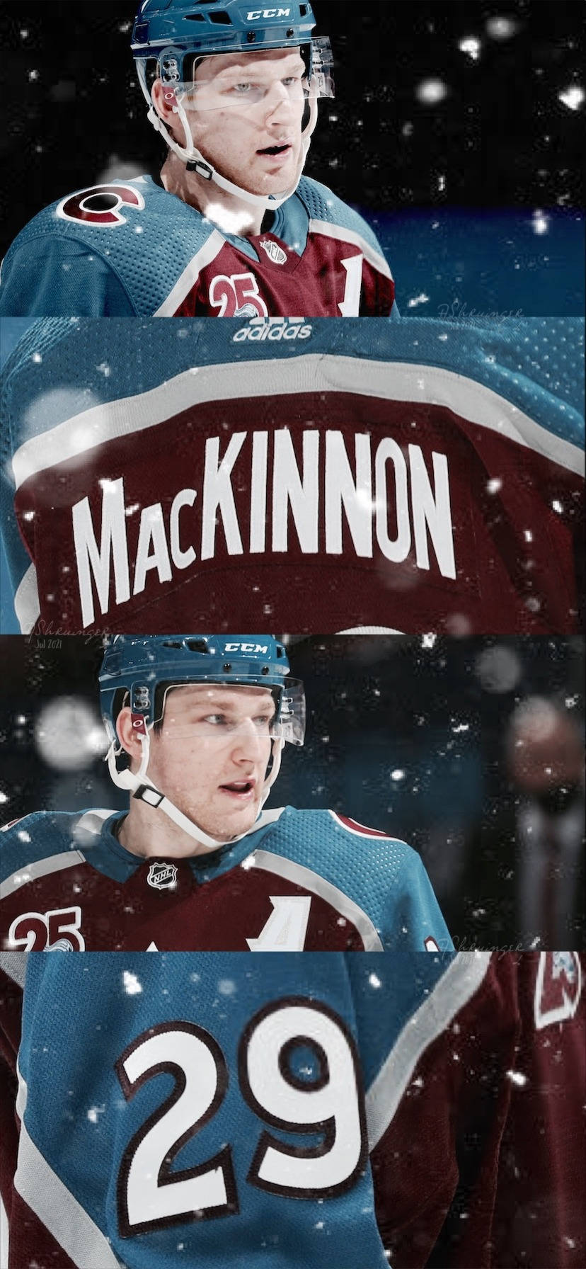 Colorado Avalanche Player Nathan Mackinnon Background