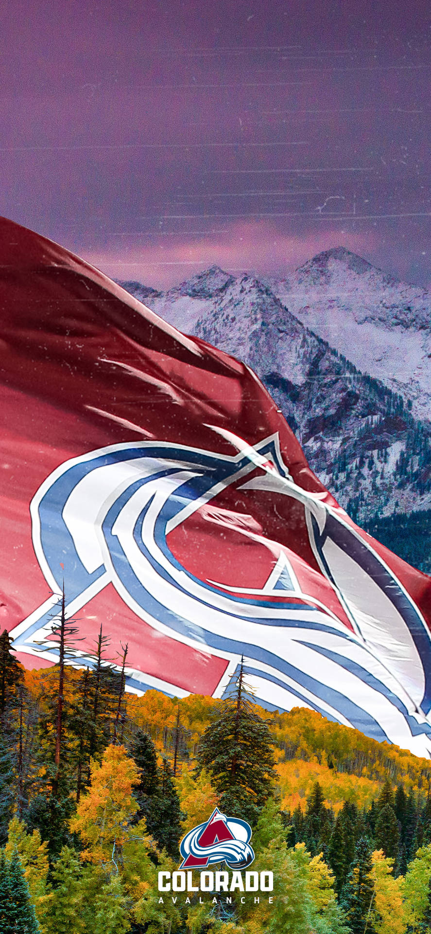 Colorado Avalanche Team Flag