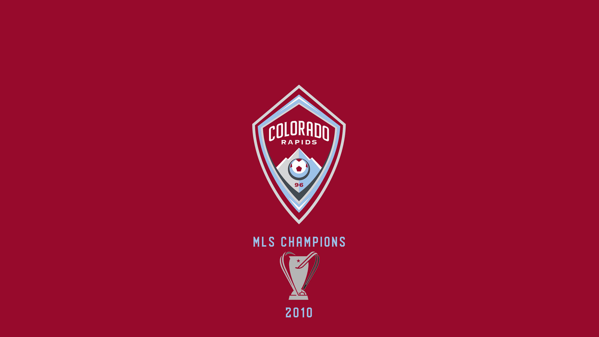 Colorado Rapids Bright Red Logo Background