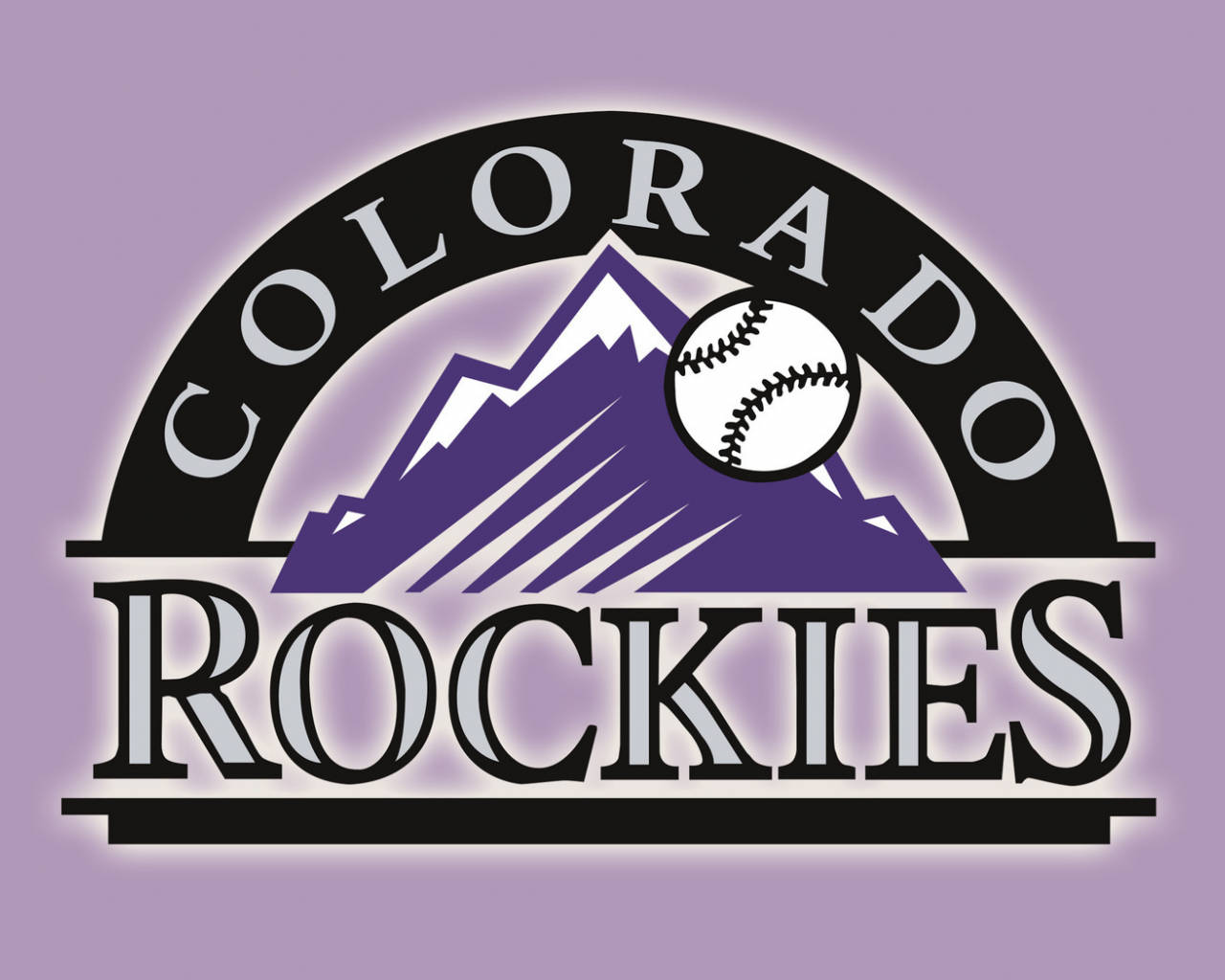 Colorado Rockies Purple Logo Background