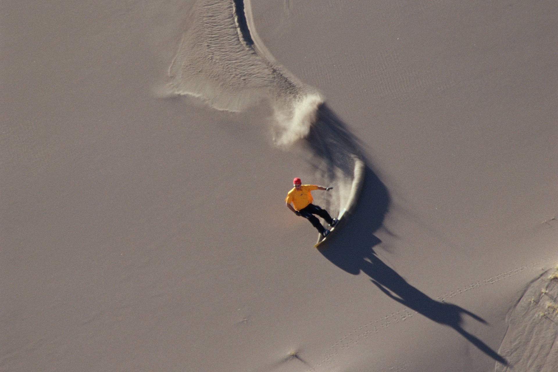Colorado's Sand Dunes Skiing Background