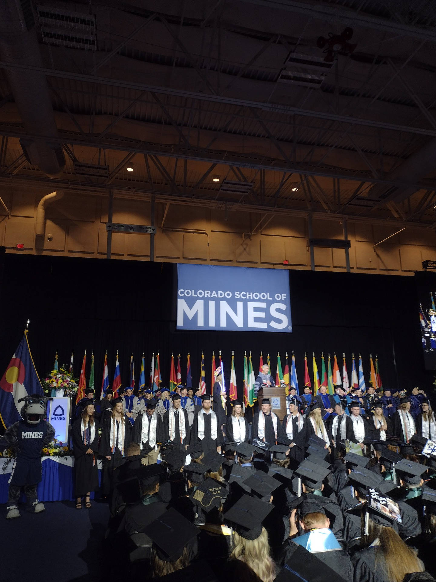 Colorado School Of Mines Lined Up Background