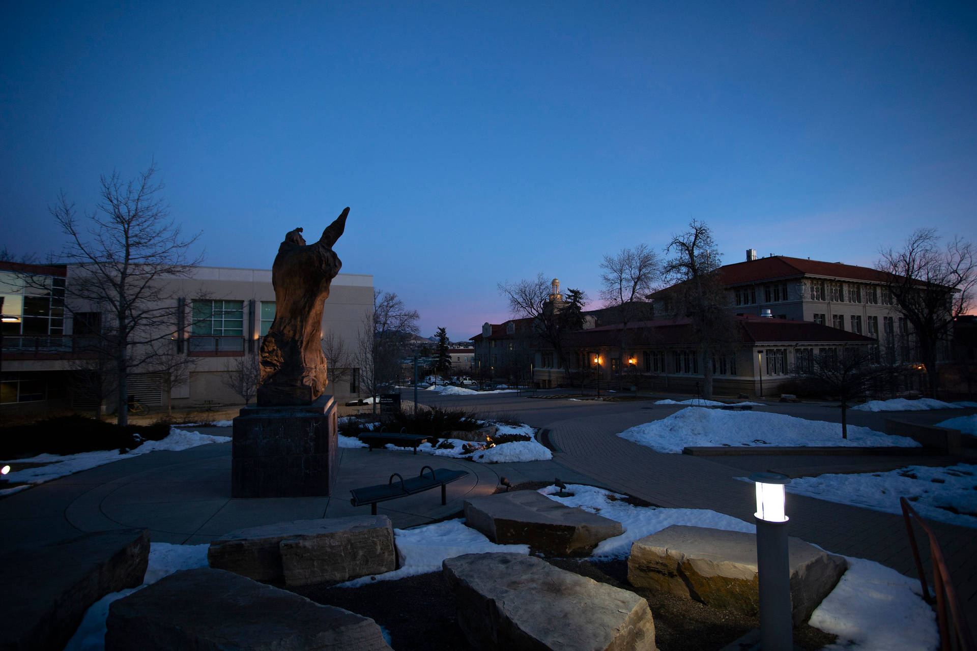 Colorado School Of Mines Pedestrian Plaza Background