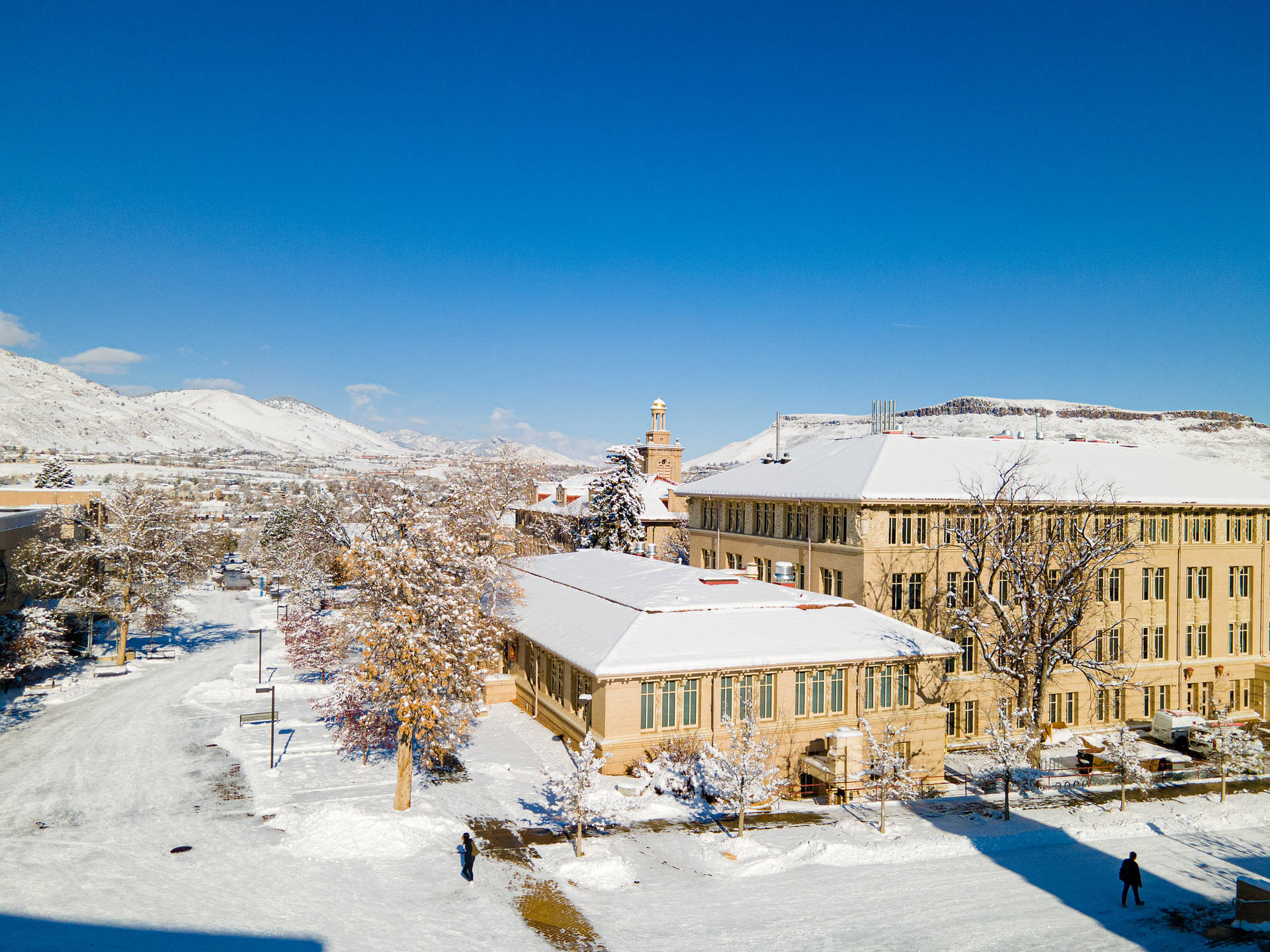 Colorado School Of Mines Winter Campus Background