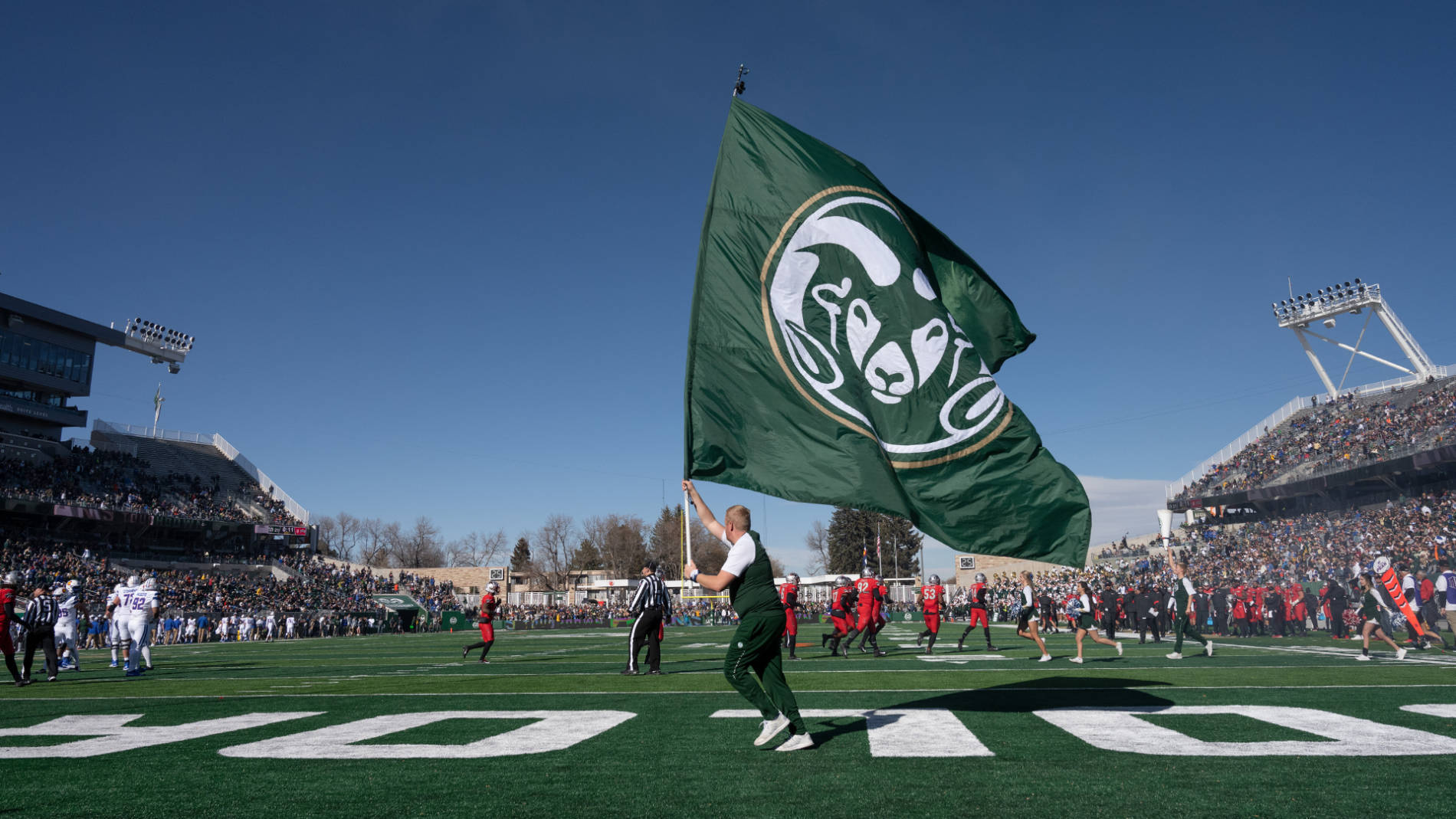 Colorado State University Canvas Stadium Football Game Background