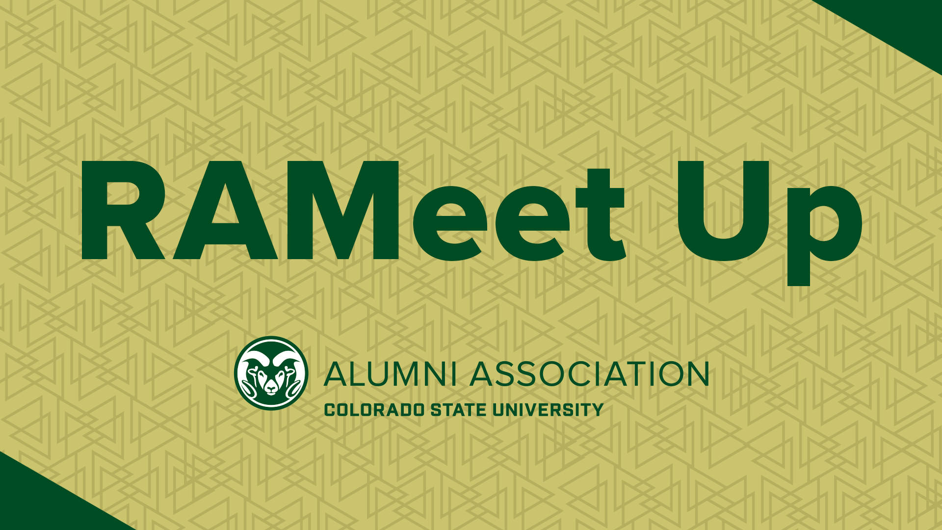 Colorado State University Rameet Up Background