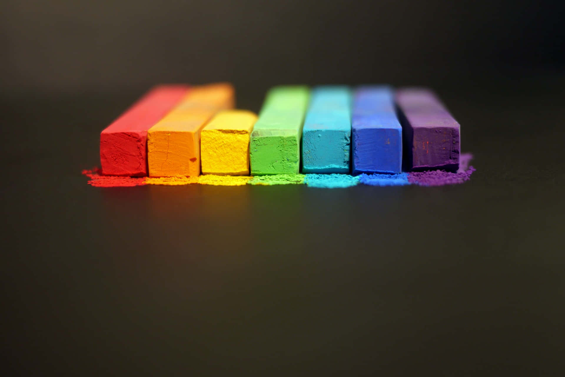 Colored Crayons Pride Desktop Background