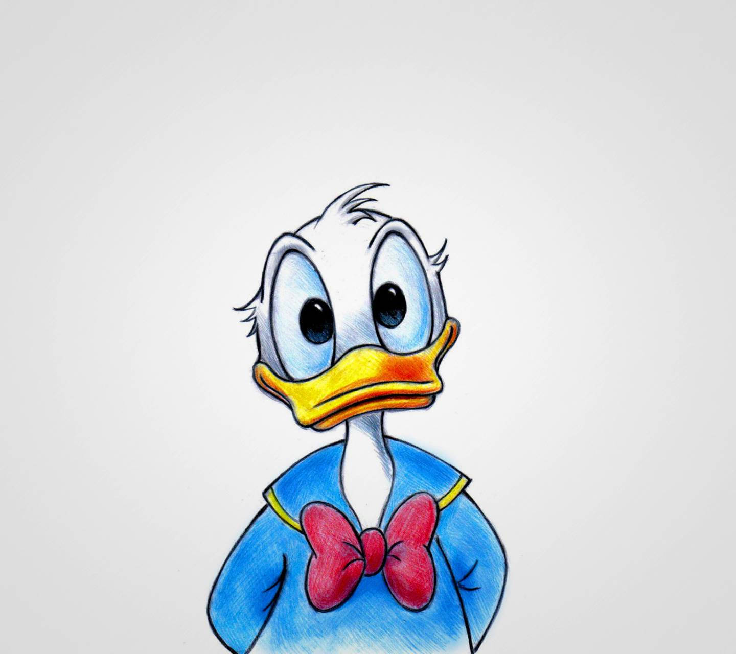 Colored Donald Duck Sketch Background