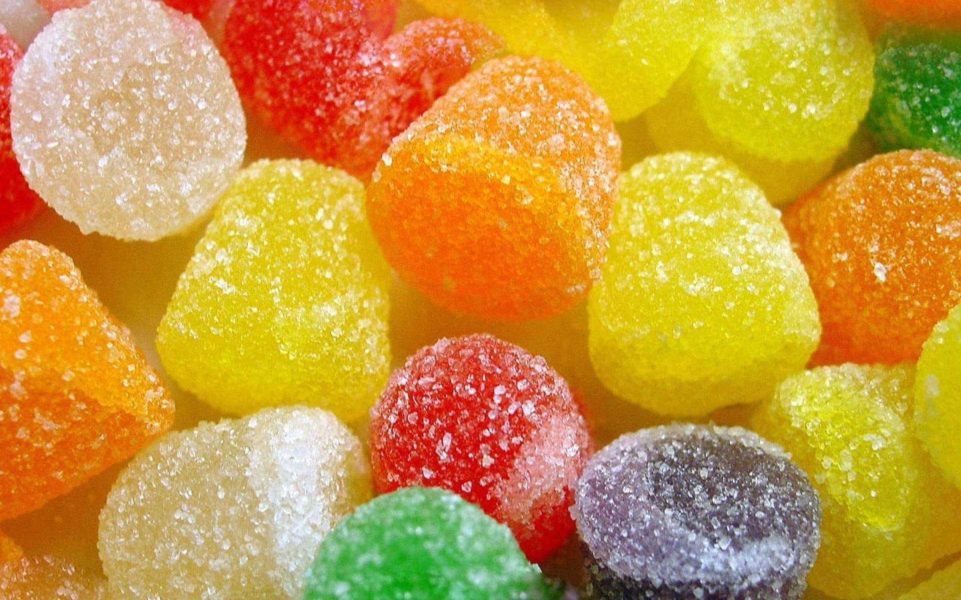 Colored Gumdrops Candies Background