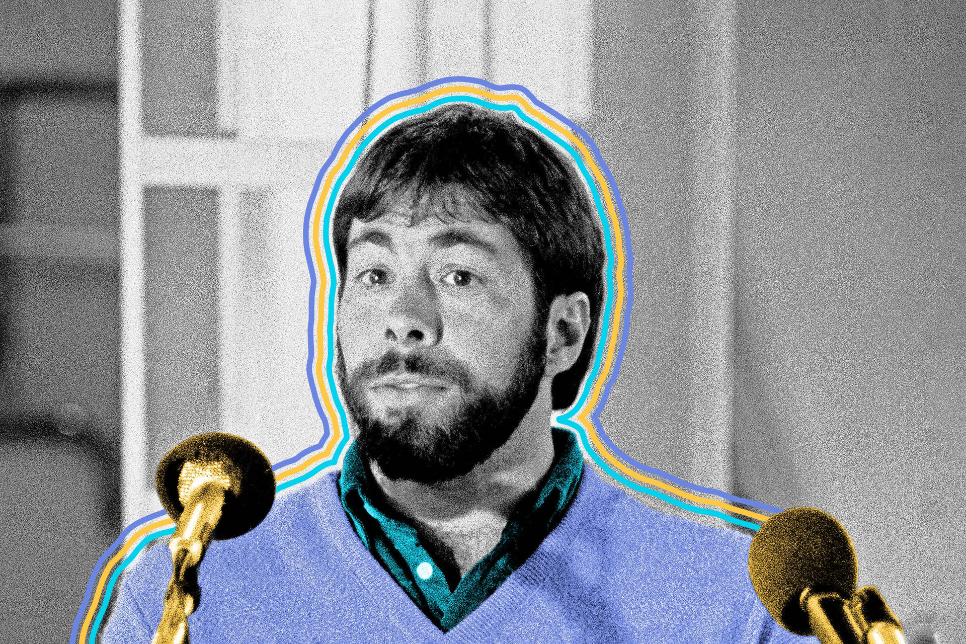 Colored Steve Wozniak Graphic Art