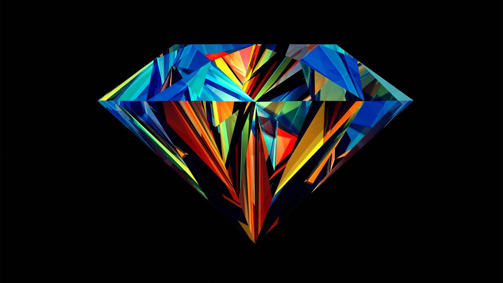 Colorful Abstract Art Diamond Background