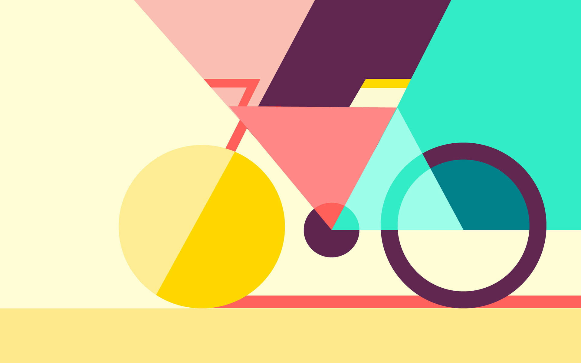 Colorful Abstract Bicycle Material Design