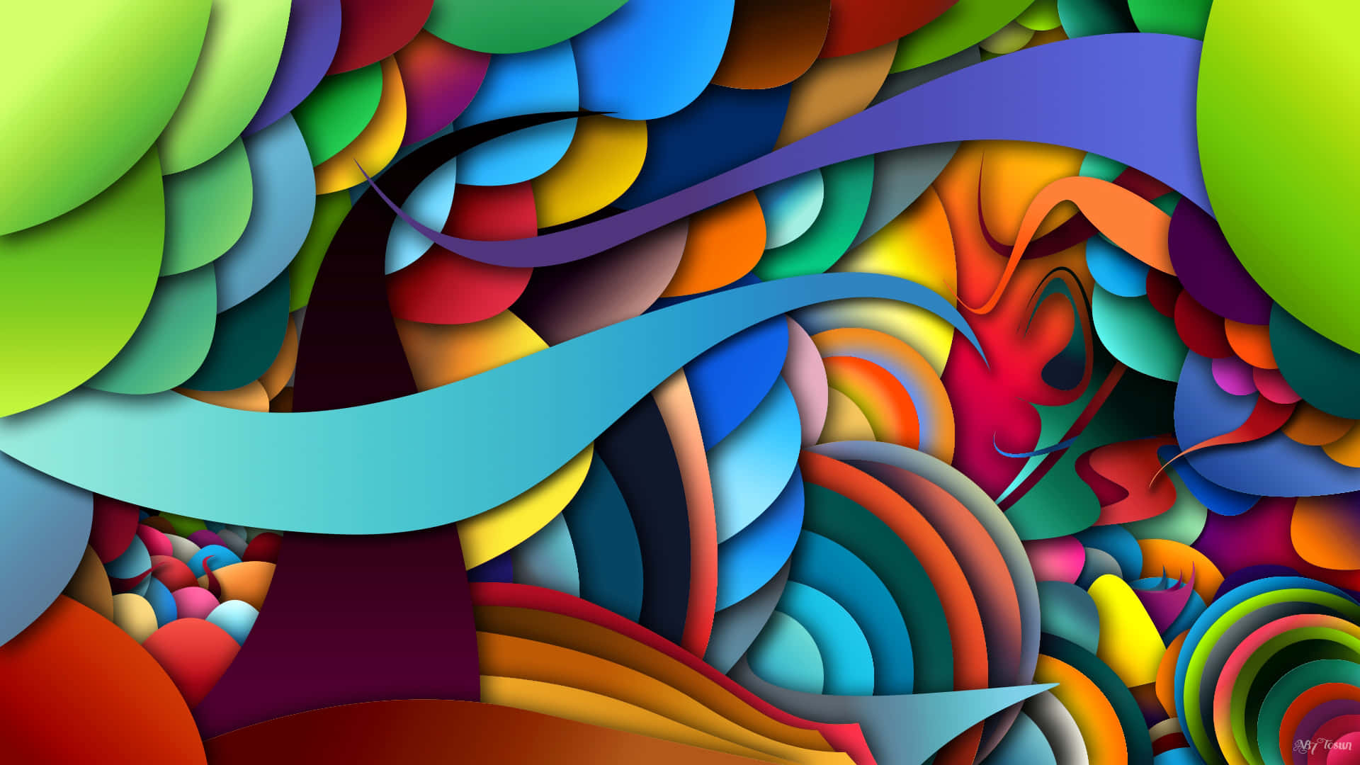 Colorful Abstract By An Educated Artist Background