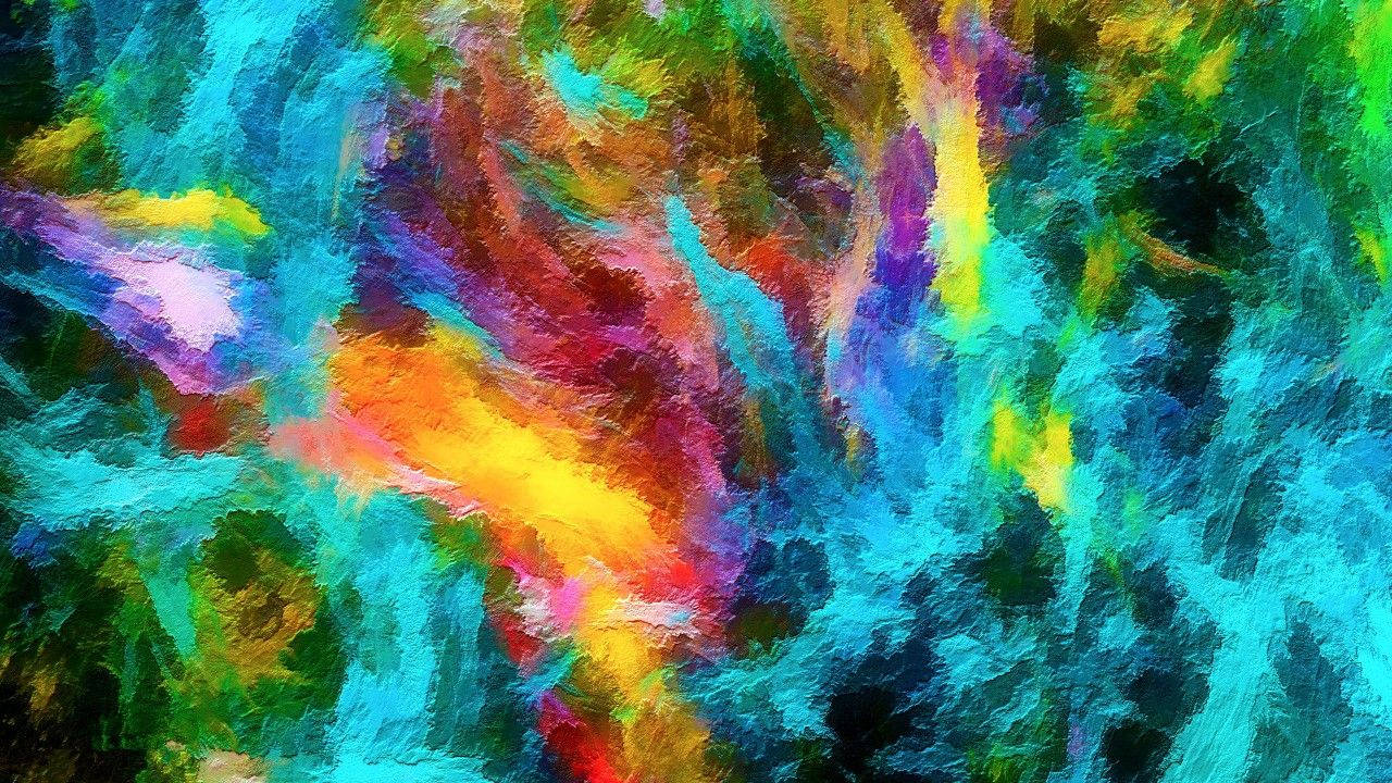 Colorful Abstract Canvas Painting Background