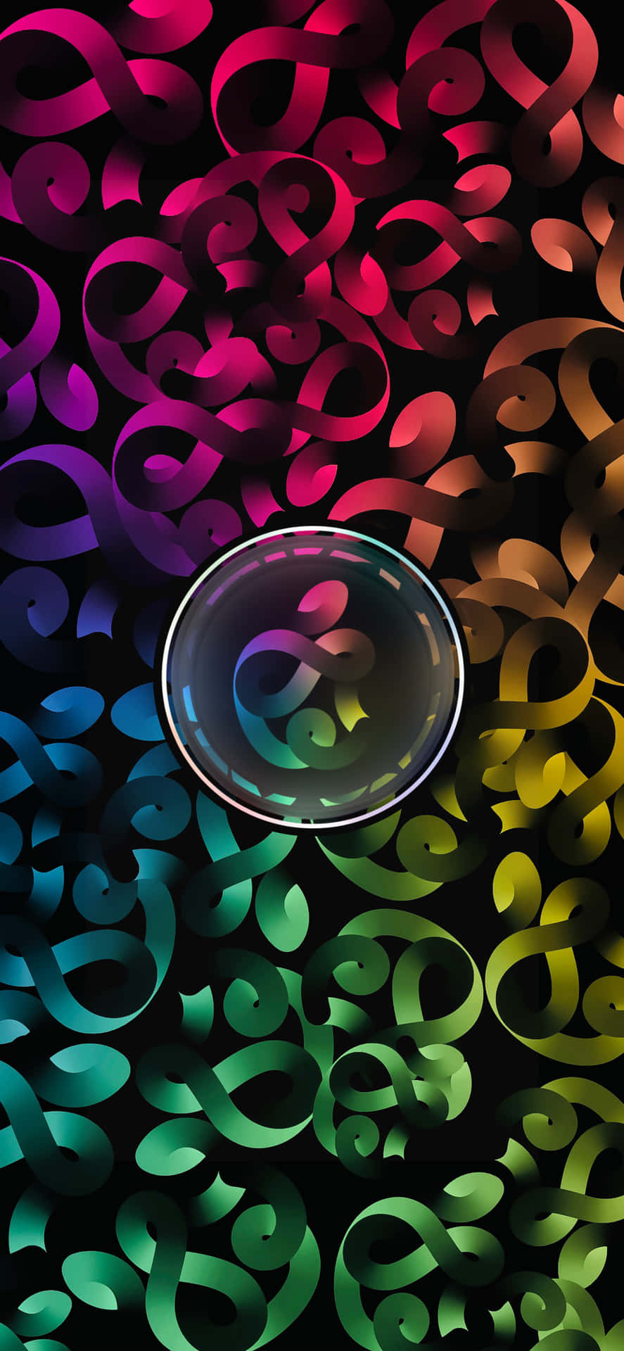 Colorful_ Abstract_ Curves_i Phone_ Wallpaper Background