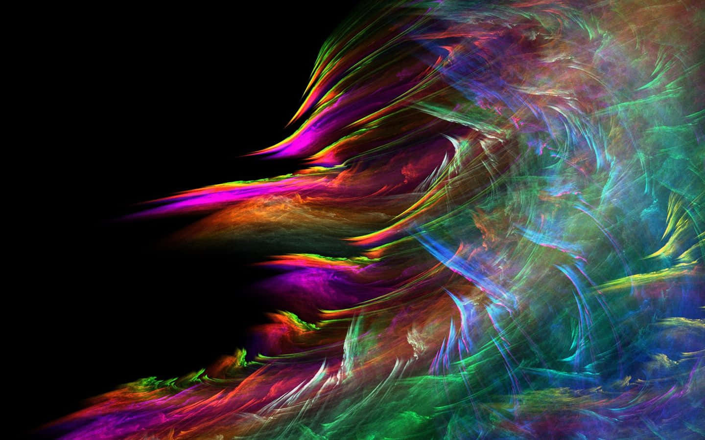 Colorful Abstract Dark Desktop Background
