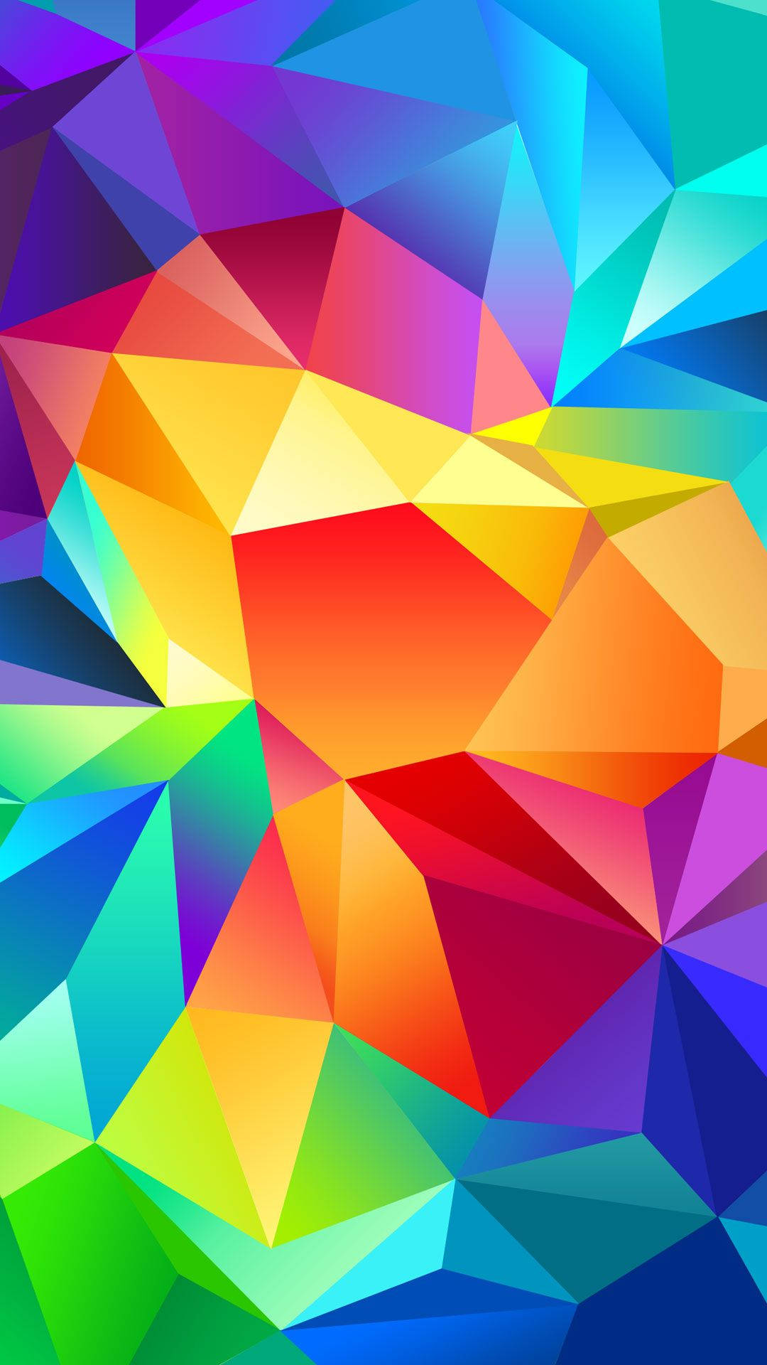 Colorful Abstract Geometric Triangles Background