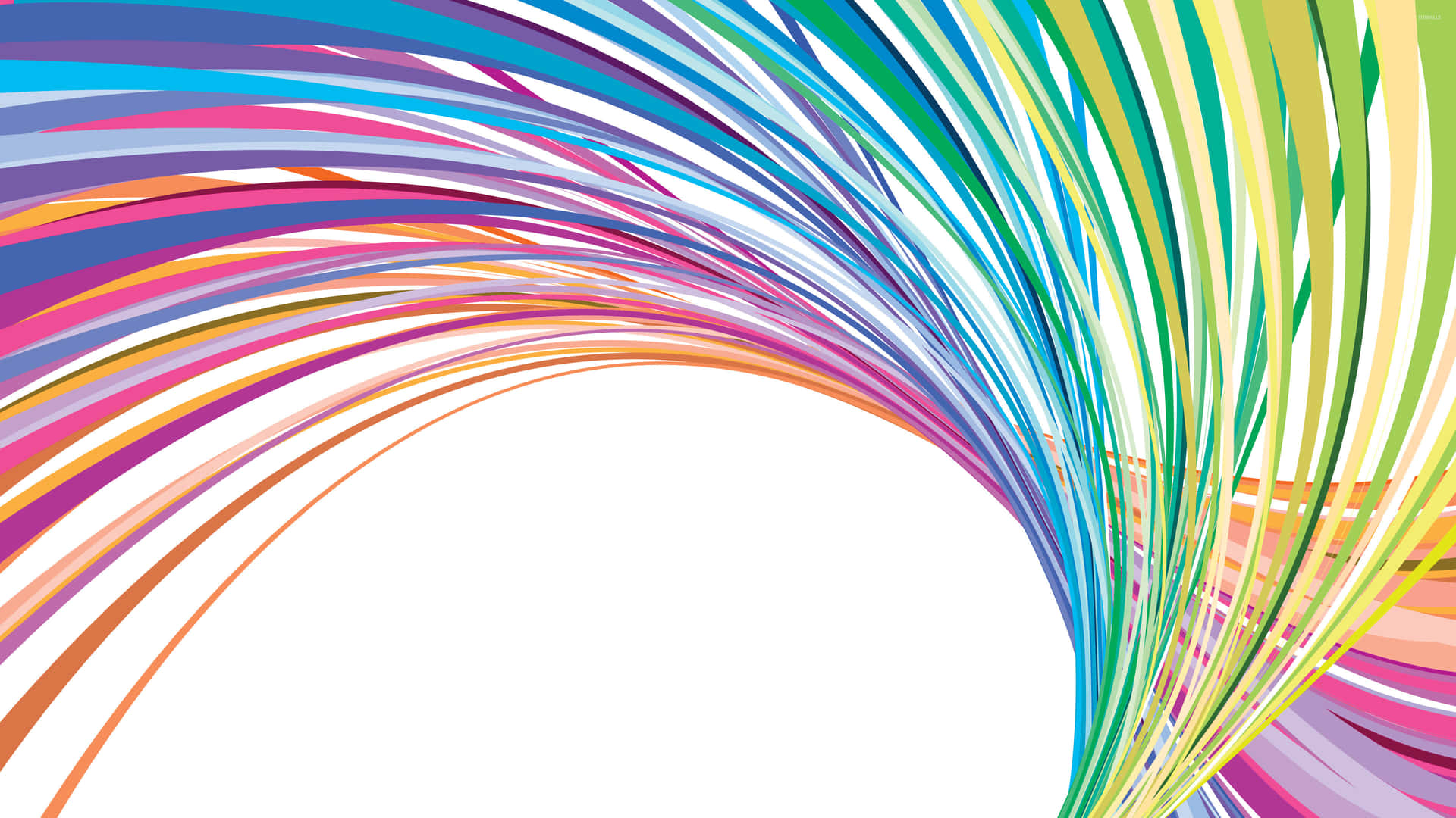 Colorful Abstract Line Art Background