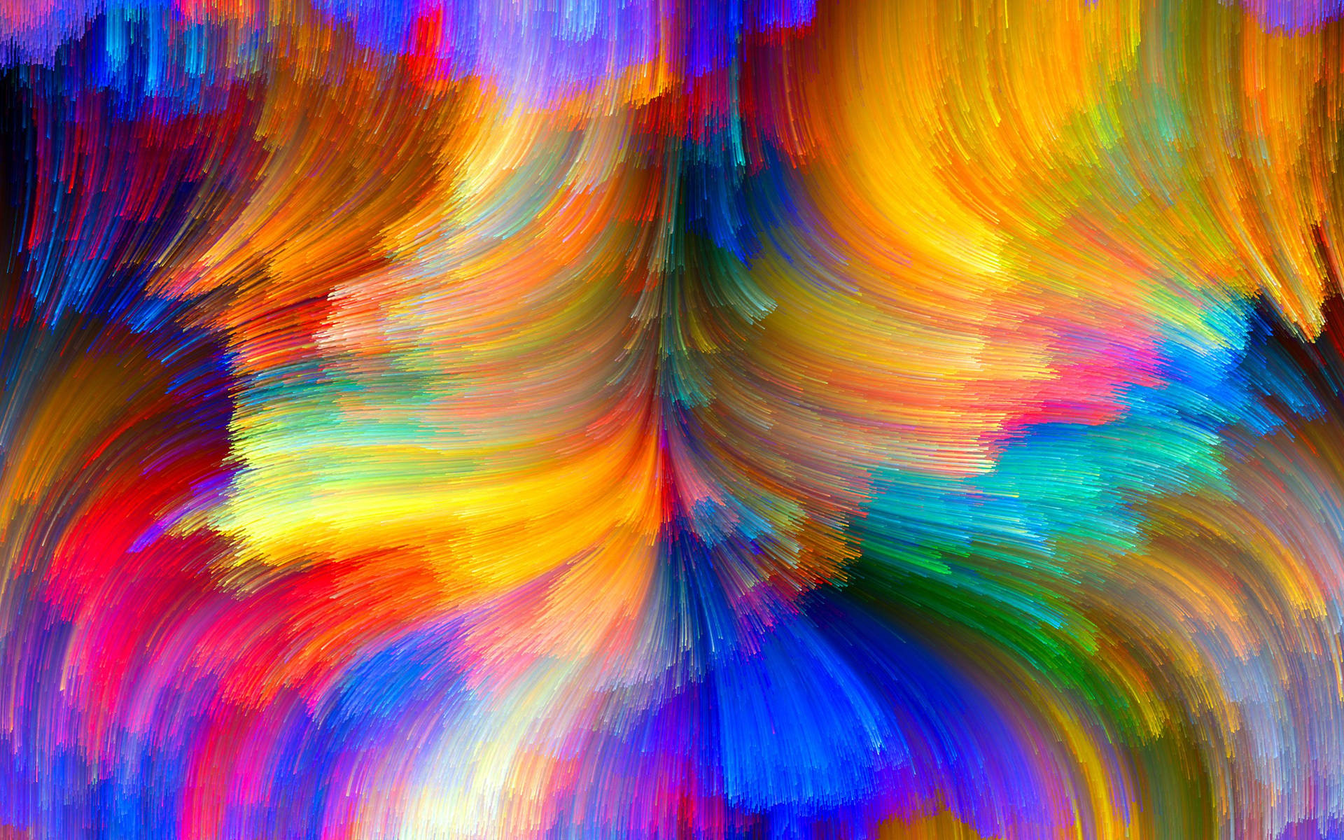 Colorful Abstract Paint Brush Strokes Background