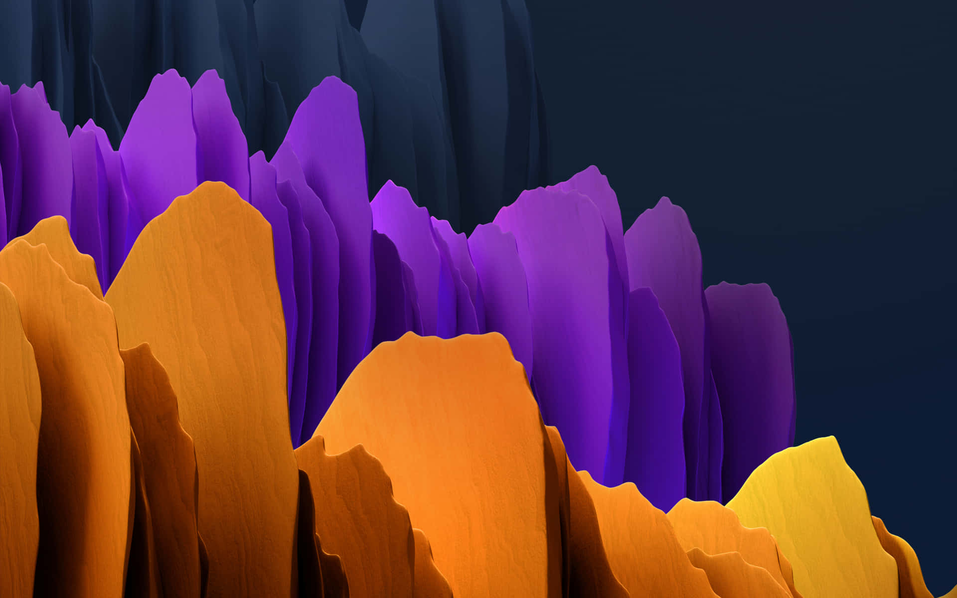 Colorful Abstract Paper Waves Background