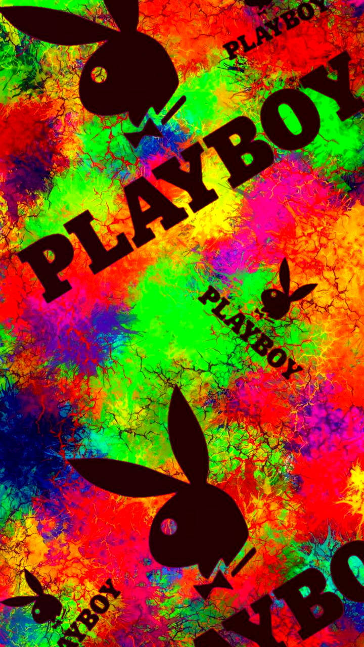 Colorful Abstract Playboy Logo Background
