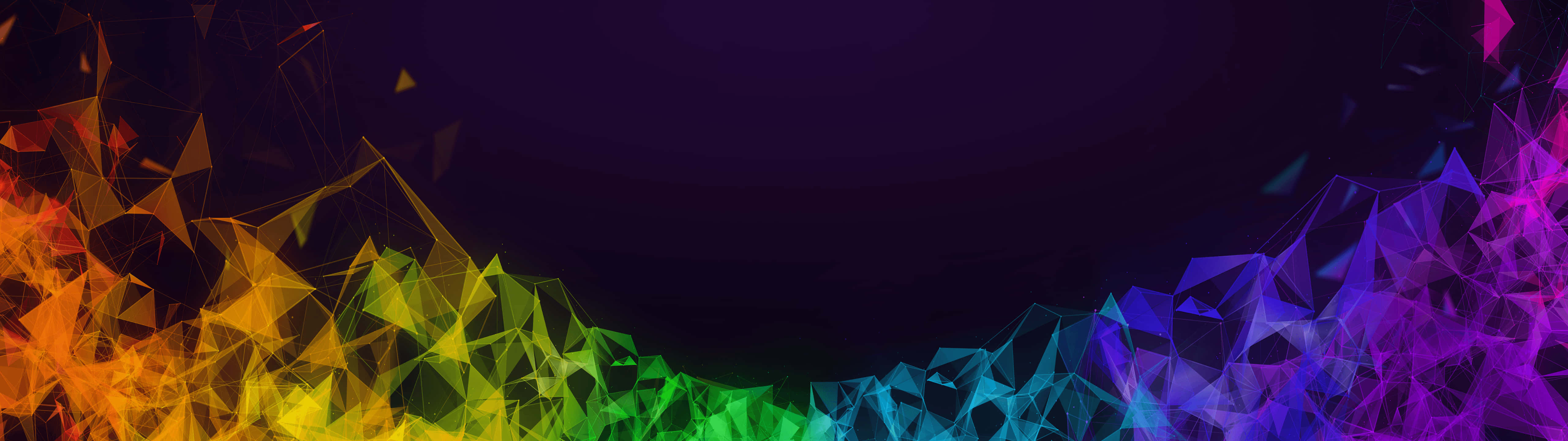 Colorful Abstract Polygonal Banner