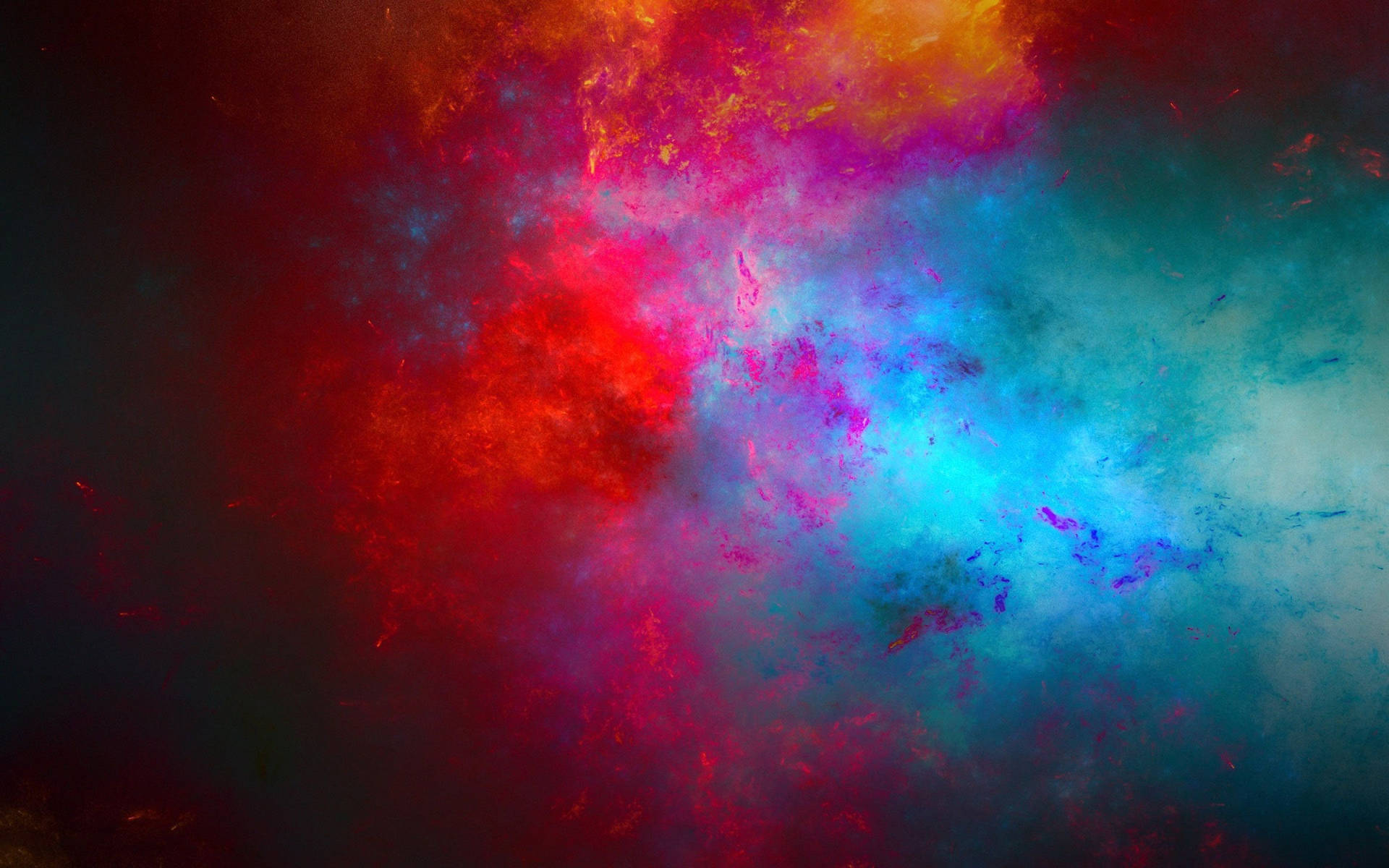 Colorful Abstract Red And Blue Clouds Background