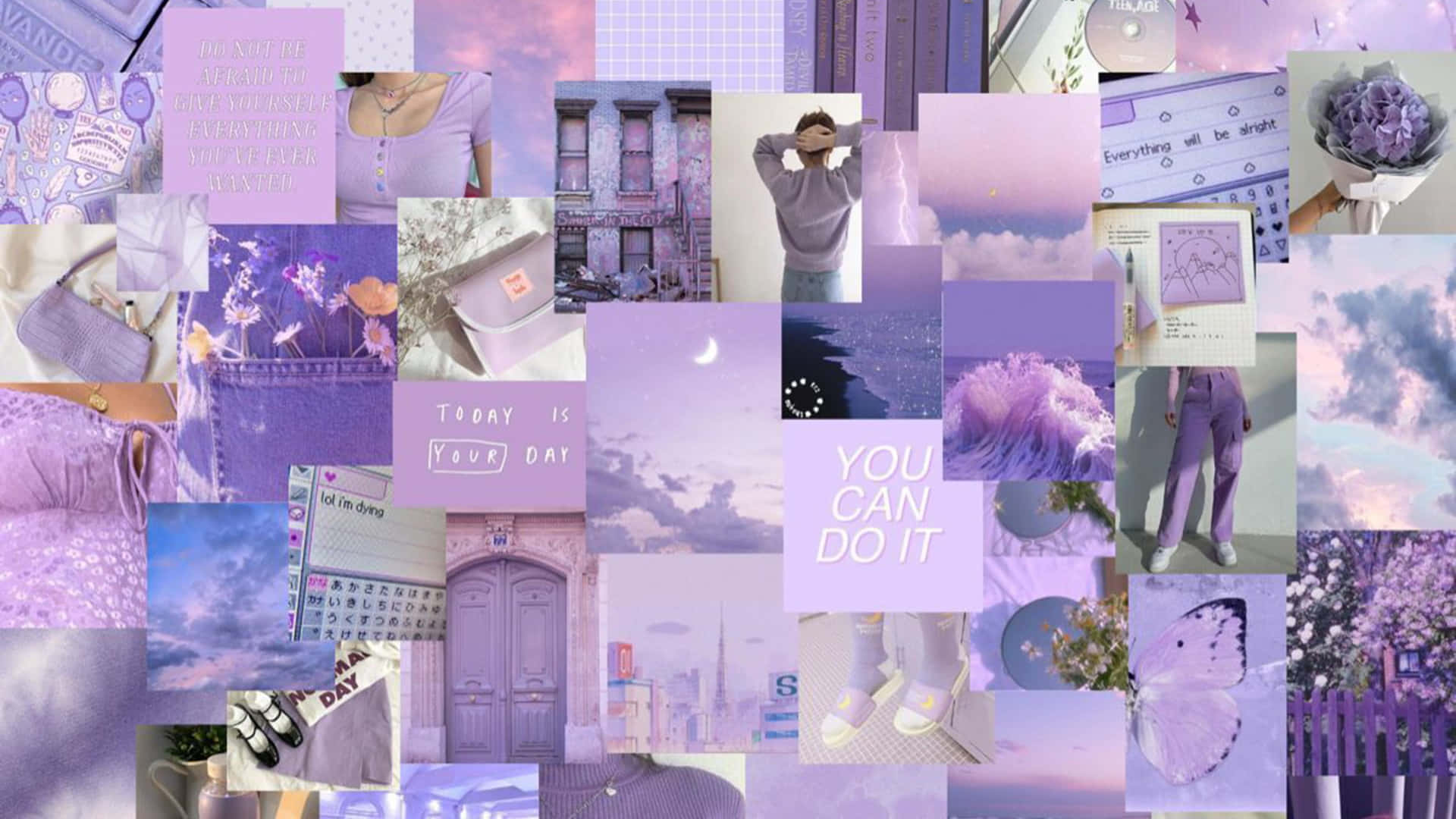 Colorful Aesthetic Collage Desktop