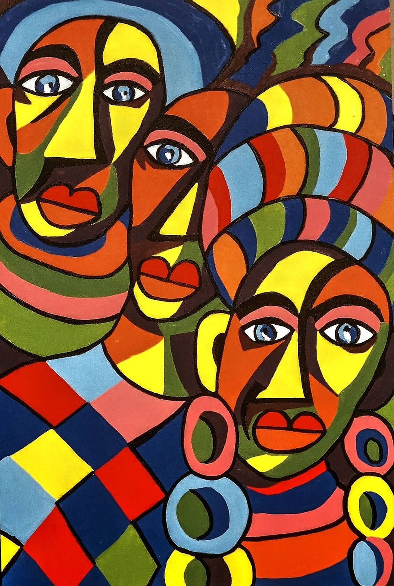 Colorful African Abstract Art