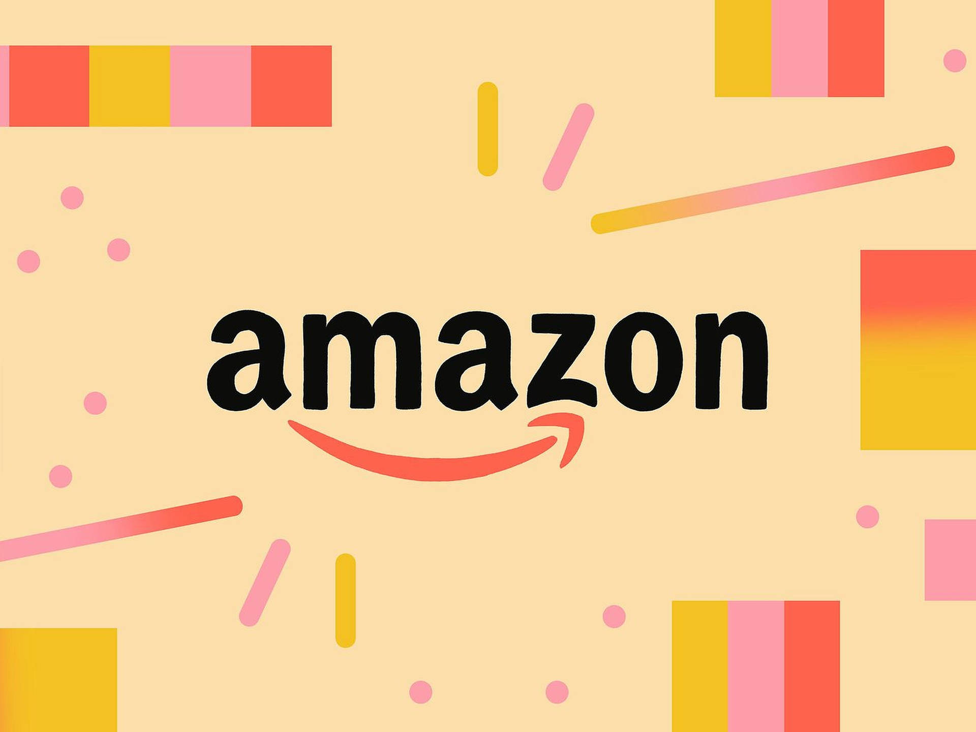Colorful Amazon Logo Background