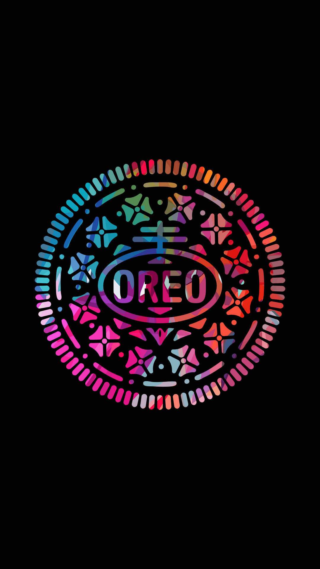 Colorful Amoled Oreo Cookie Art Background