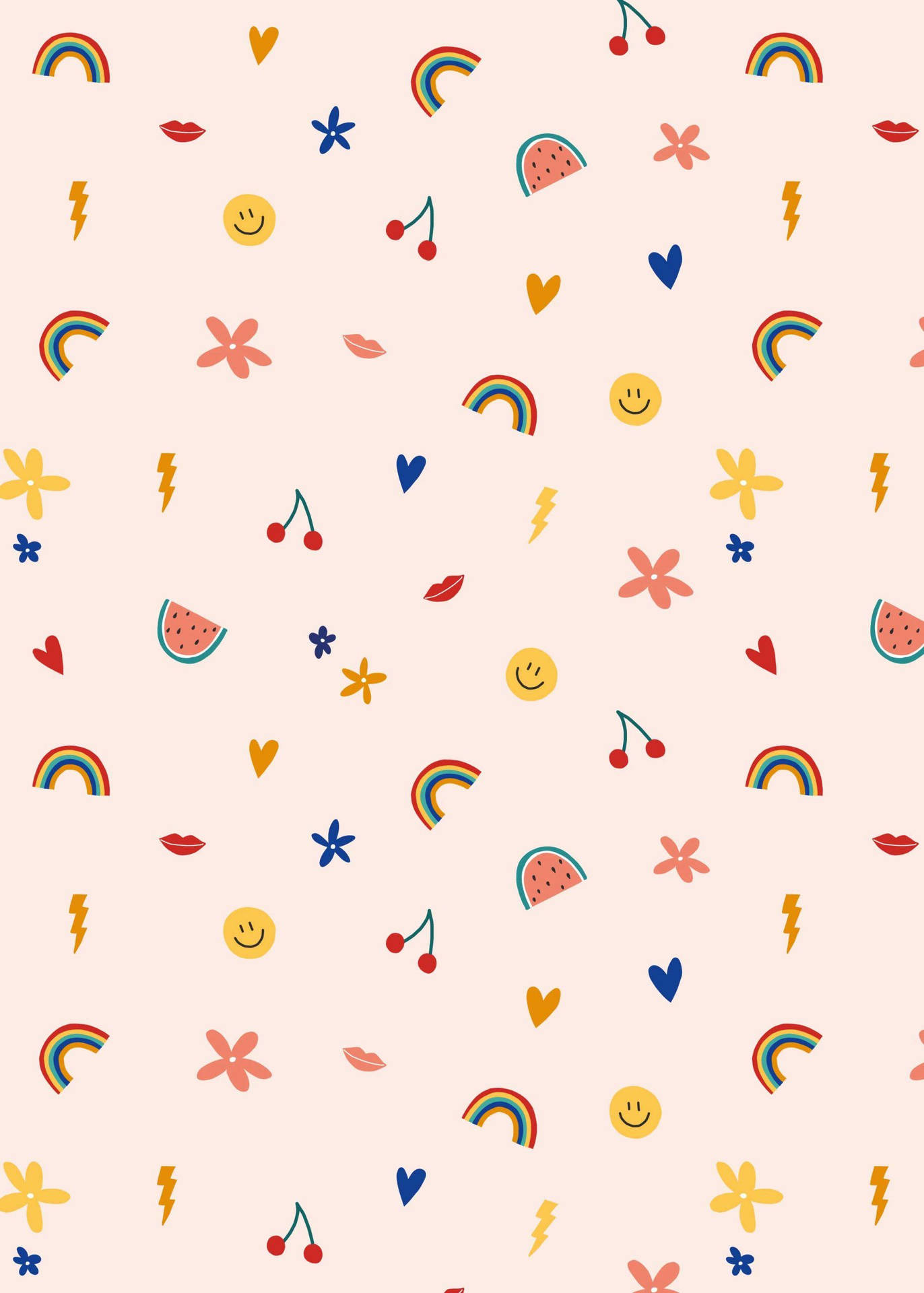 Colorful And Cute Tablet Pattern Background