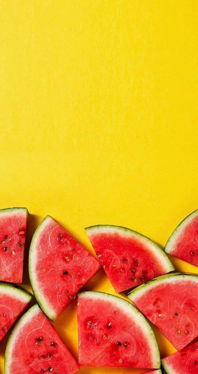 Colorful And Delicious Watermelon Iphone Background